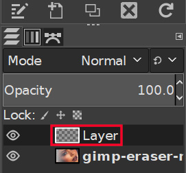 Select the proper layer 