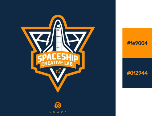 Spaceship logo design