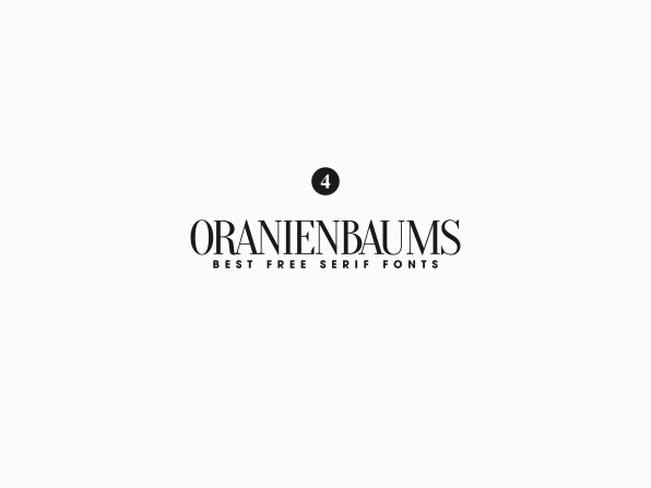 Oranienbaum font