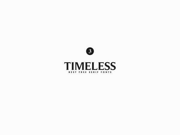 Timeless font