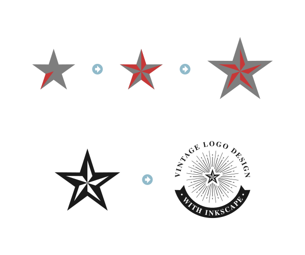 Star design with Inkscape