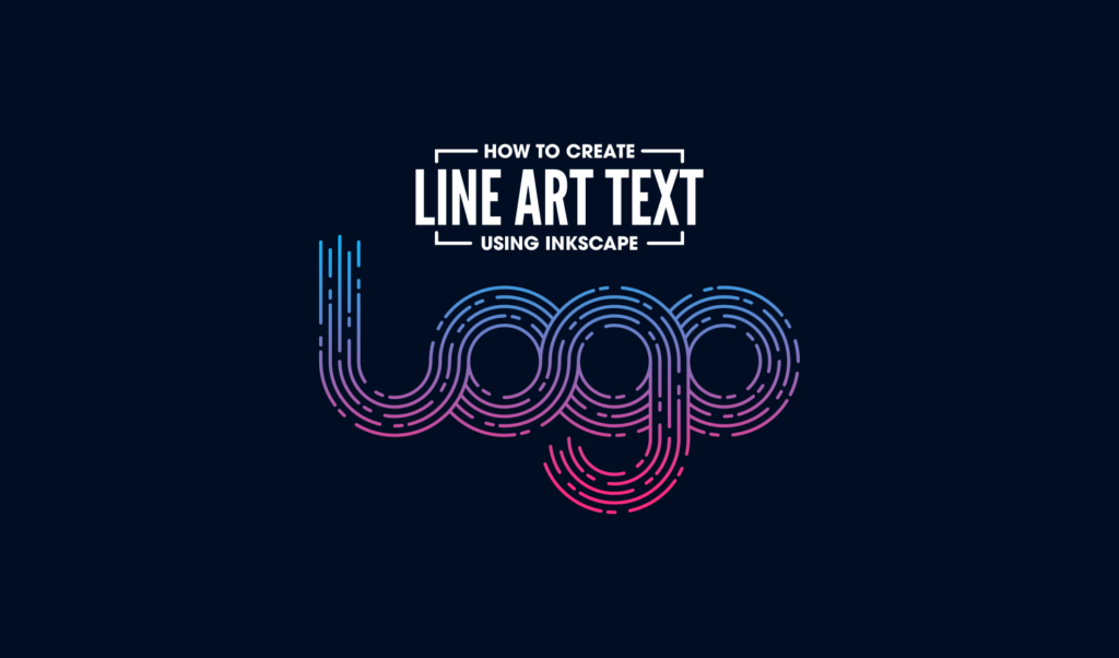 Line art text made with Inkscape