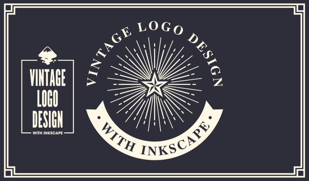 Inkscape vintage logo tutorial
