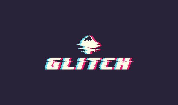 Glitch text effect made with Inkscape