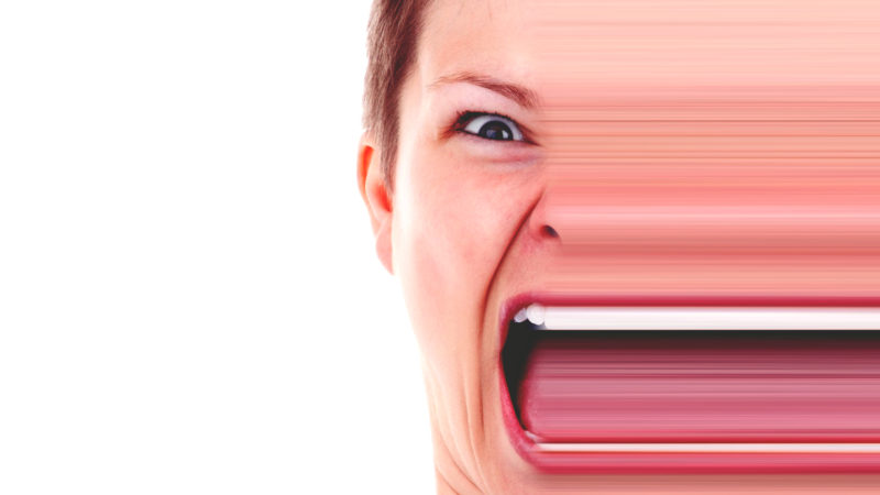 Face stretched with GIMP