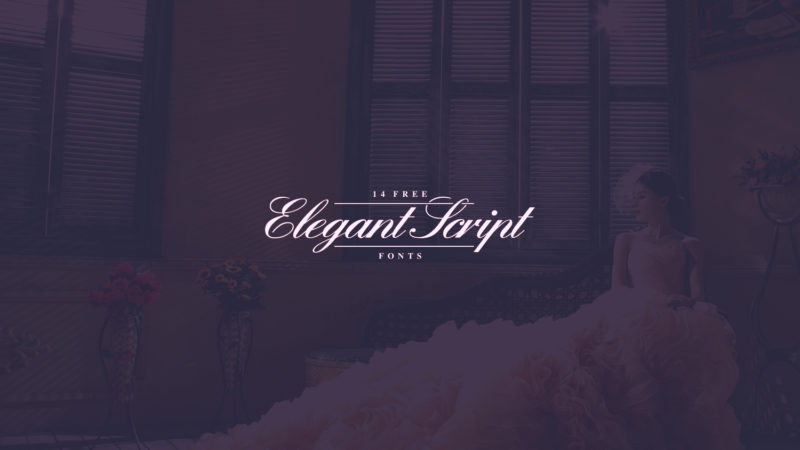 Free elegant script fonts