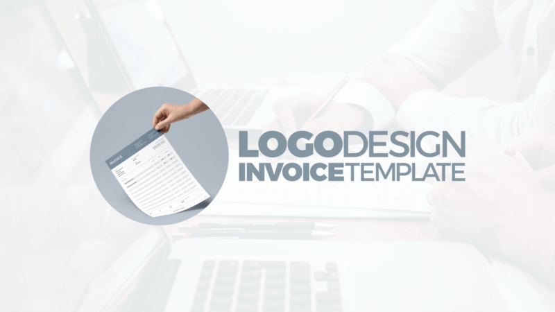 Logo design invoice template