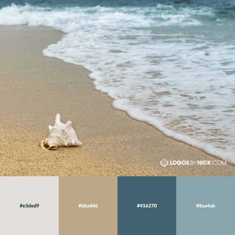 Sea foam color palette