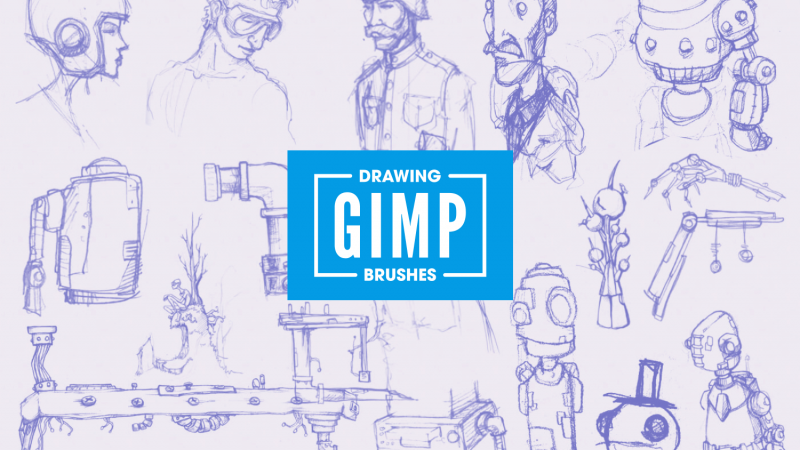 GIMP brushes for drawing