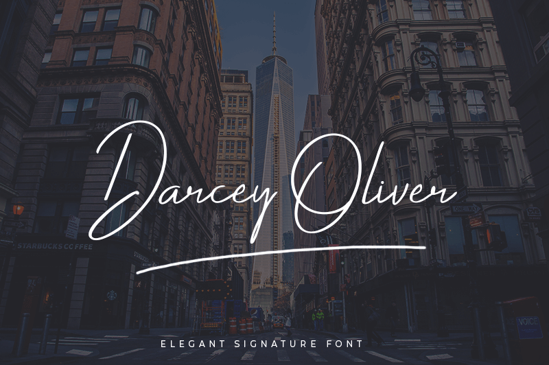 Darcey Oliver font