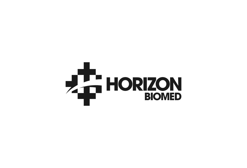 Horizon logo design in monotone