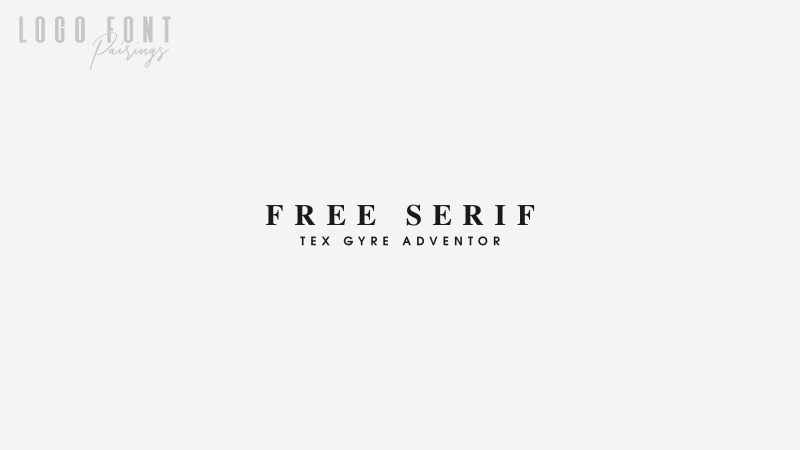 Free serif and tex gyre adventor