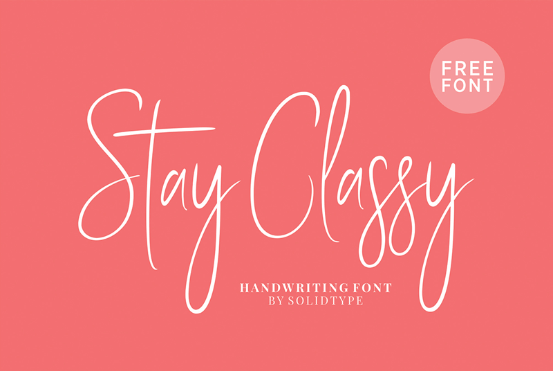 Stay Classy free fonts