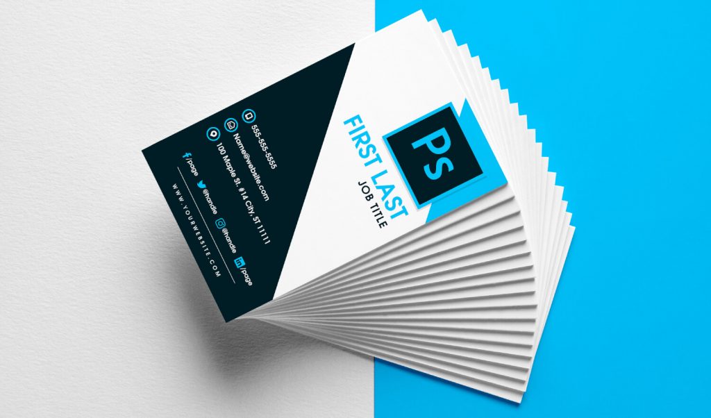 business card template ocean free download