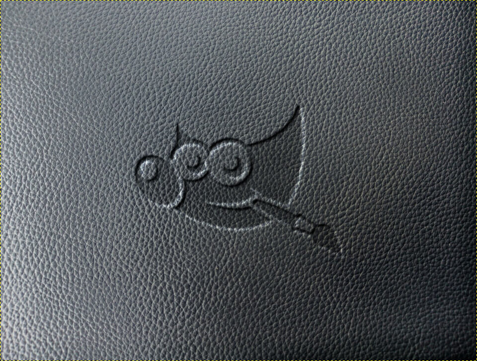 GIMP Pressed Leather Mockup – Logos By Nick