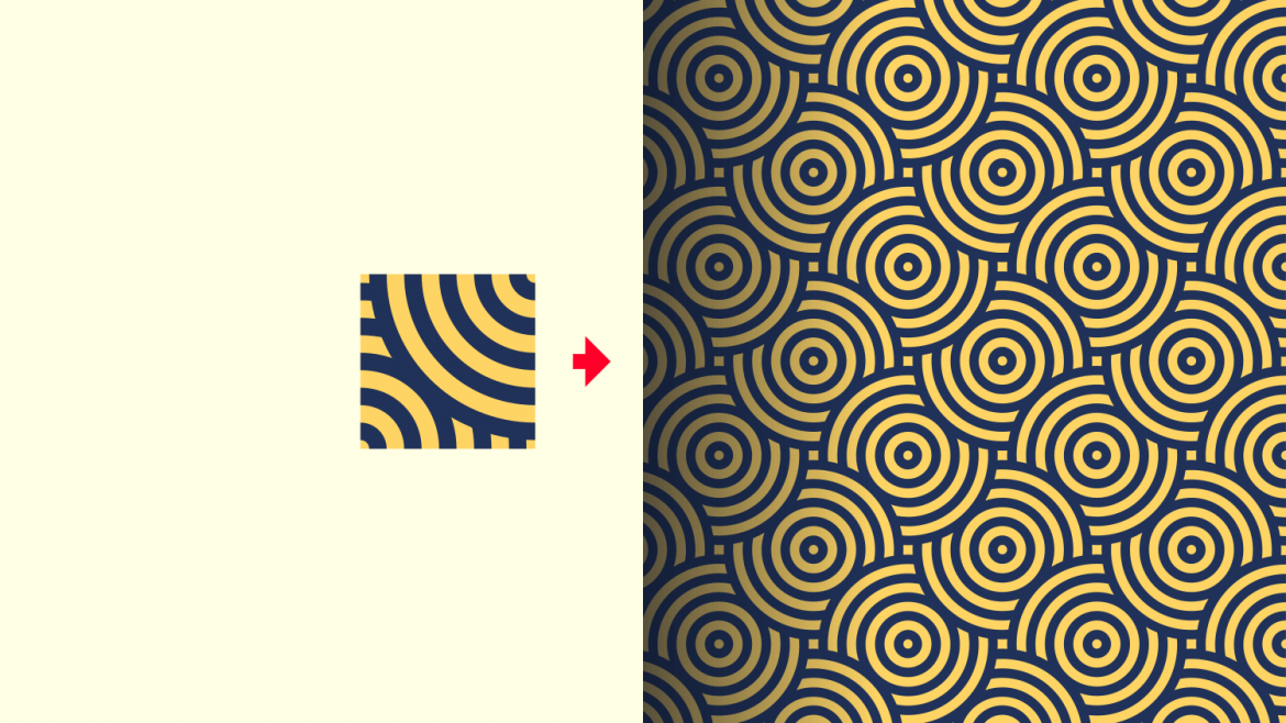 Repeatable background patterns made with Illustrator