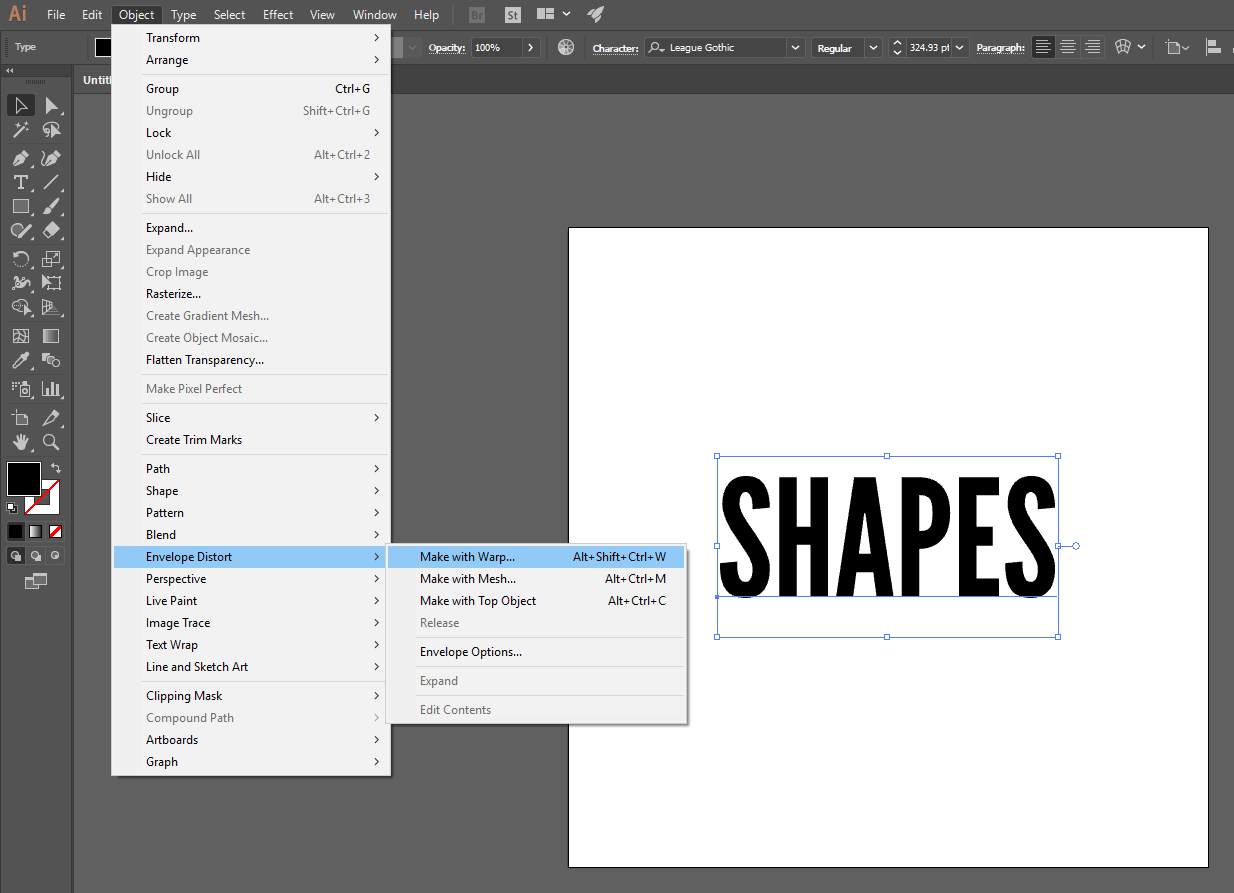 How To Warp Text Into Shapes With Adobe Illustrator Cc Logos By Nick