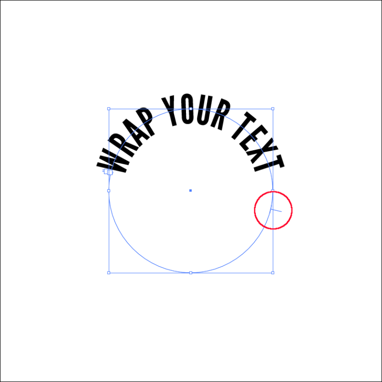 illustrator make text wrap around a circle