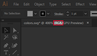 Color mode indicator