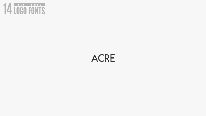 Acre font