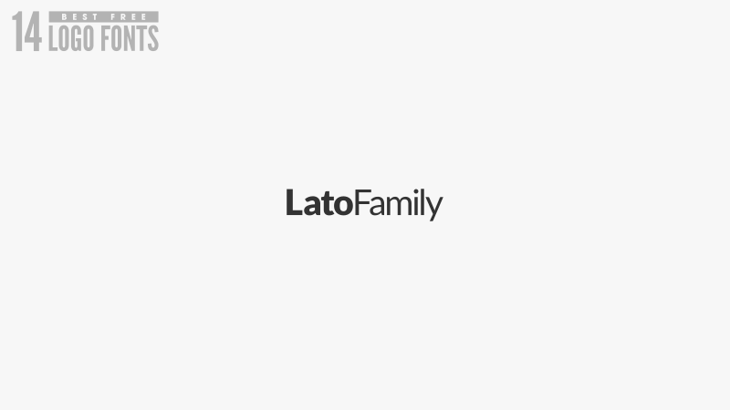 Lato logo font