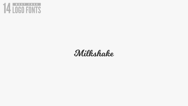 milkshake font