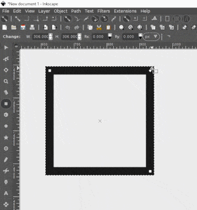 Remove rounded corners from rectangles with Inkscape