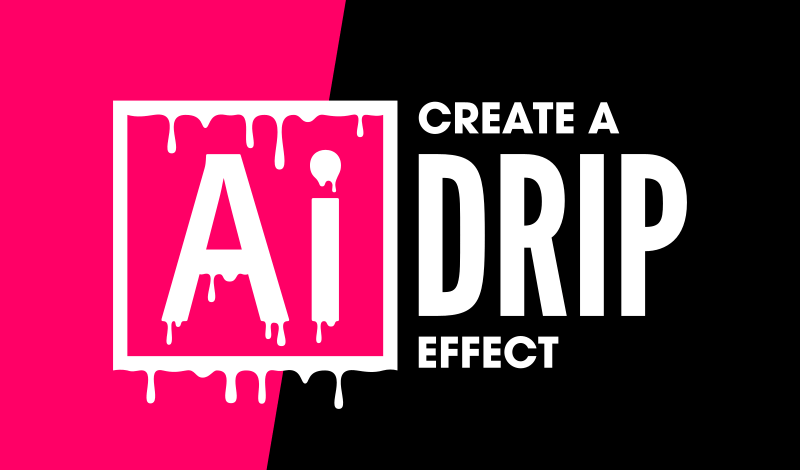 Vector drip effect with Adobe Illustrator