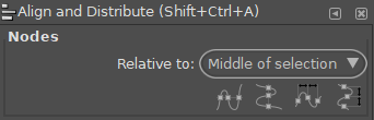Align nodes menu
