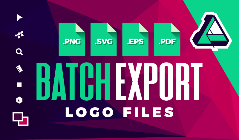 Batch export files with Affinity Designer