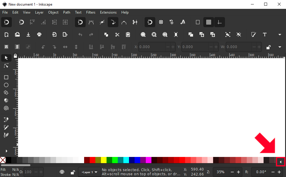 Icon for changing the color palette