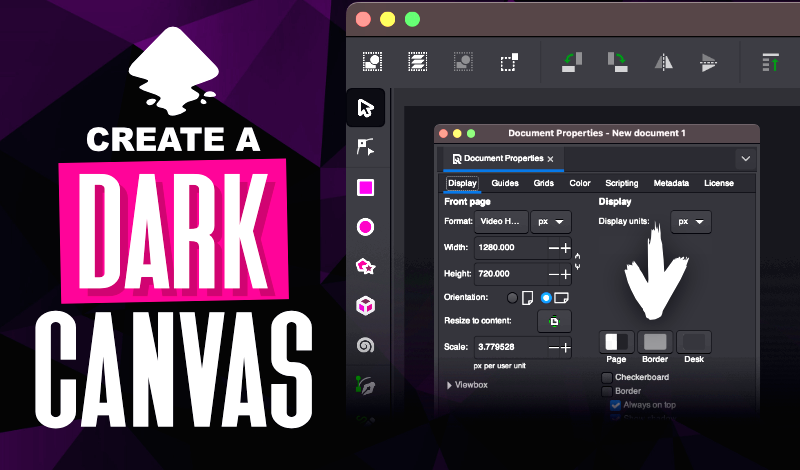 Change the background color in Inkscape