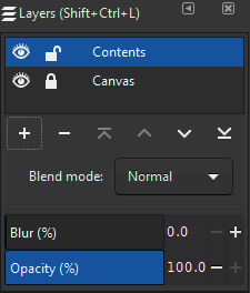 Layers menu