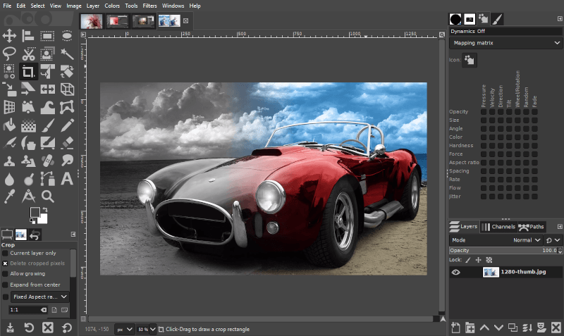 Restoring color to black and white photos