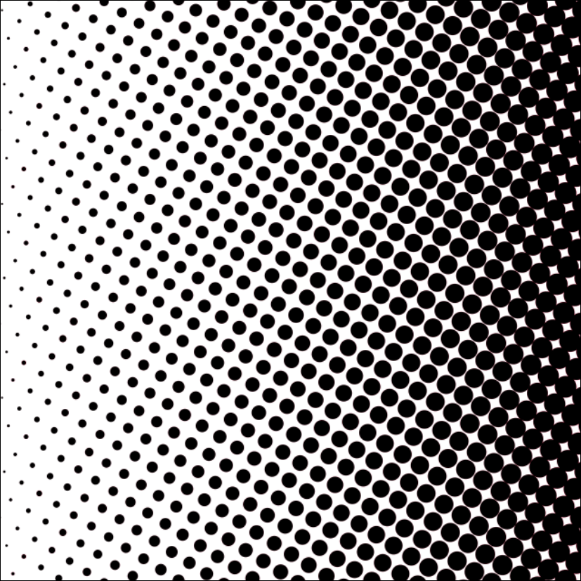 Raster halftone pattern