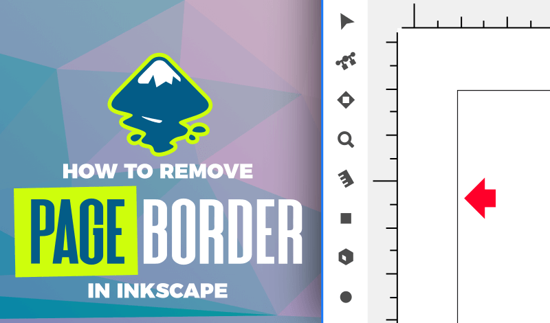 How to remove the page border in Inkscape