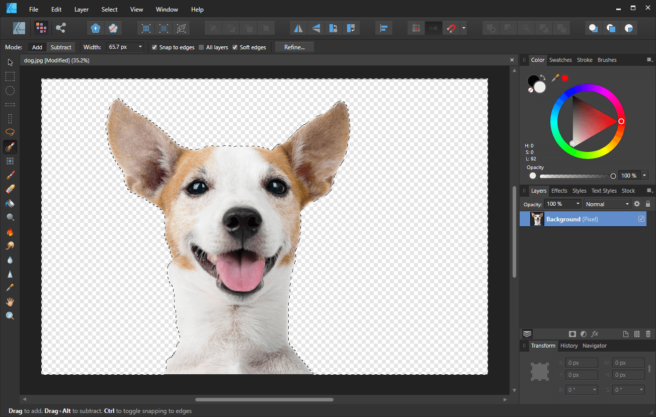 How To Remove A White Background With Affinity Designer