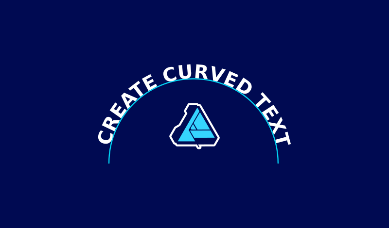 How to curve text with Affinity Designer