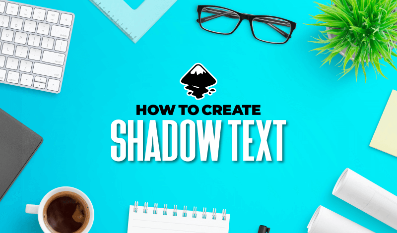 How to make shadow text in Inkscape