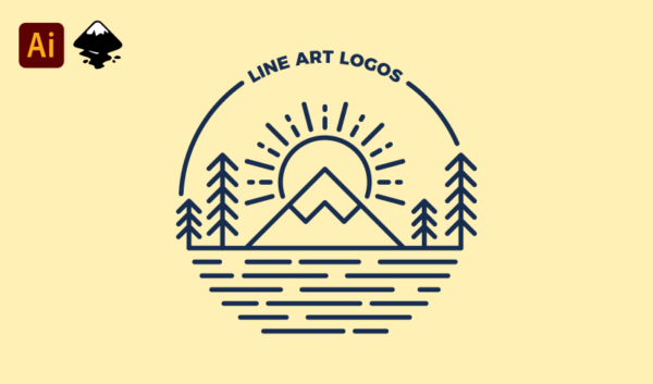 Create Simple Line Art Designs with Inkscape or Illustrator – Logos By Nick