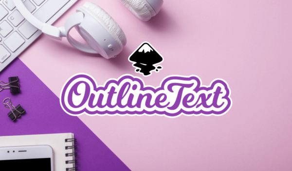 How to outline text with Inkscape