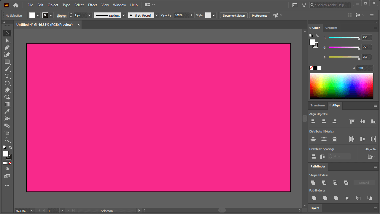 color artboard in adobe illustrator os x yosemite