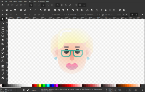 Transparency Mask Create An Opacity Mask with Inkscape | Partial Transparency for Groups ...