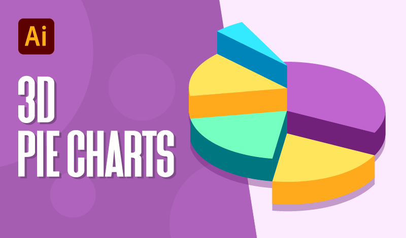 Make a #D pie chart with Illustrator