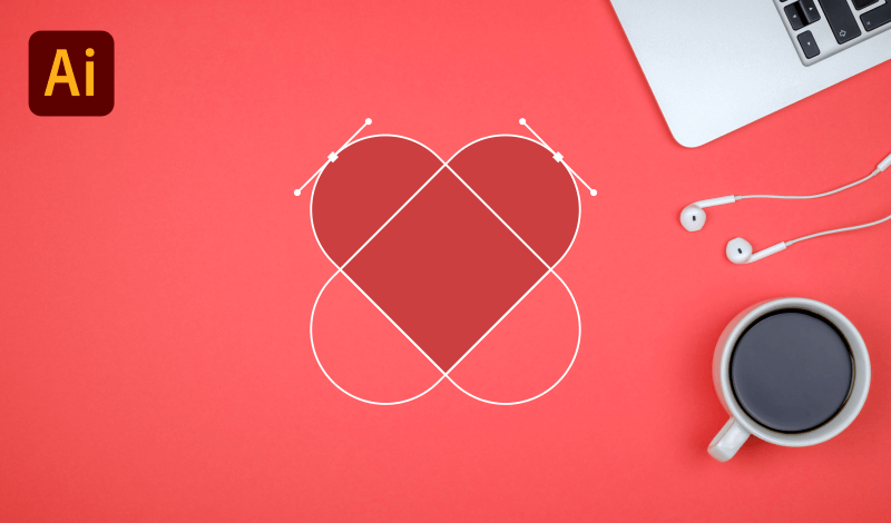 How To Make A Heart In Illustrator | 3 Quick Steps – Logos By Nick