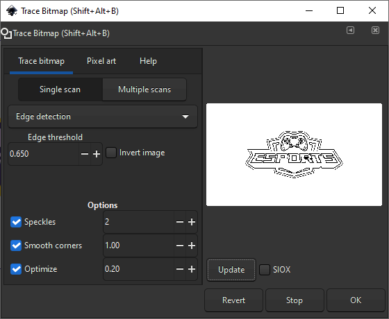 inkscape auto trace