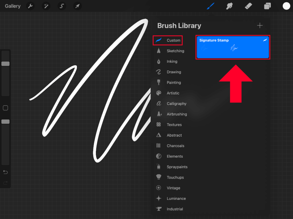 How To Create A Signature Stamp with Procreate Logos By Nick
