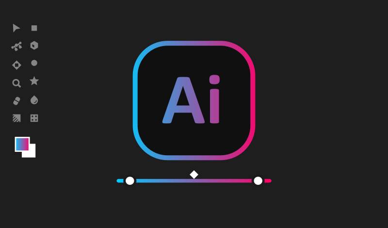 Apply a gradient across multiple objects in Illustrator