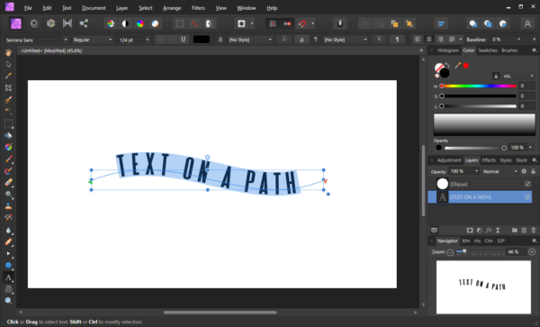 How To Curve Text with Affinity Photo – Logos By Nick