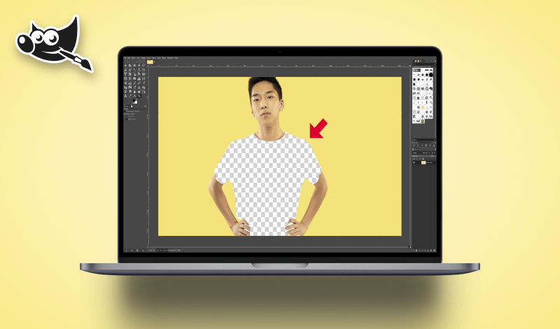 Make a color transparent in GIMP